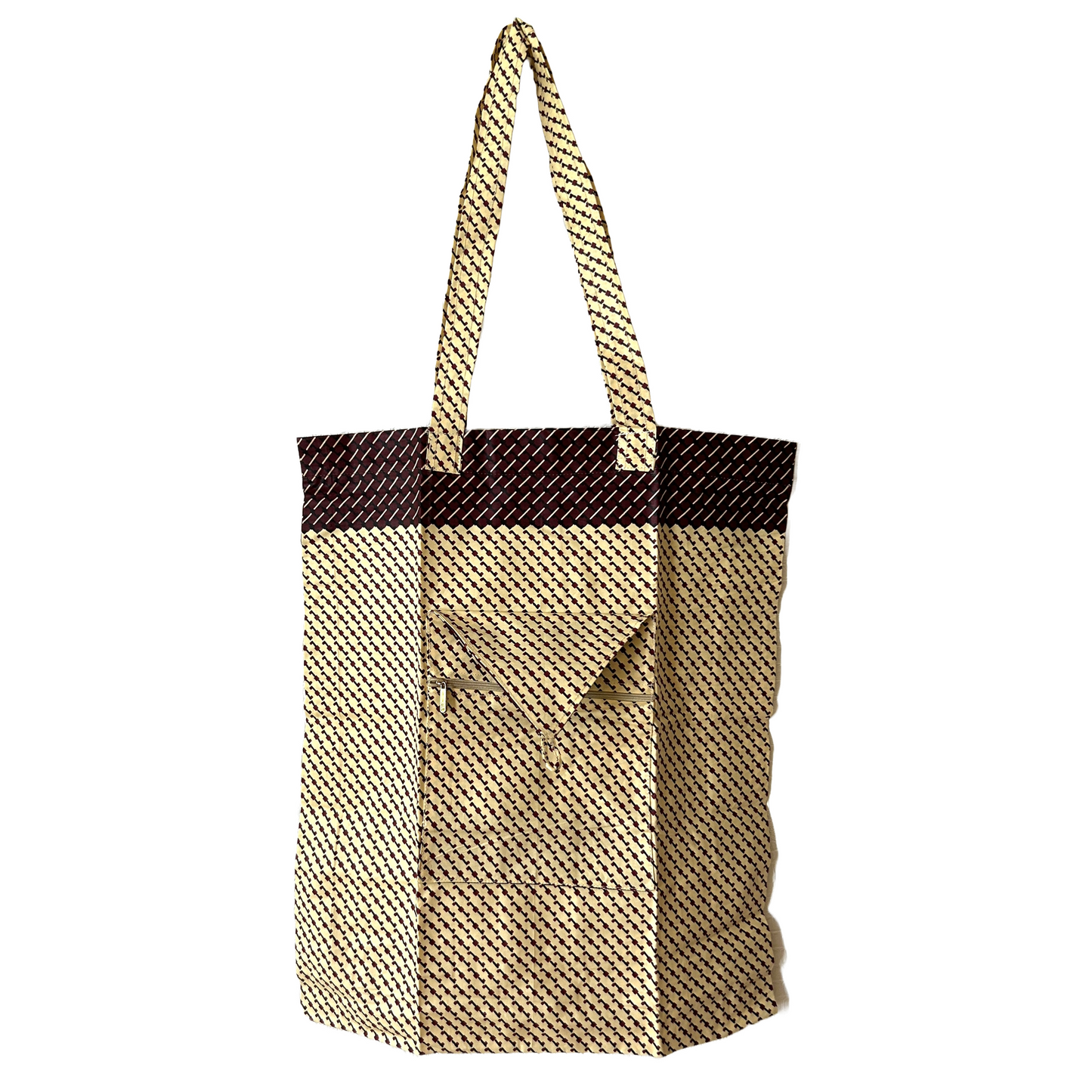 Foldable grocery bag with