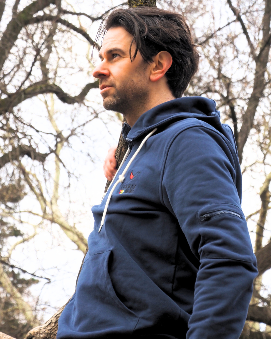 Tervo Blue Navy Hoodie